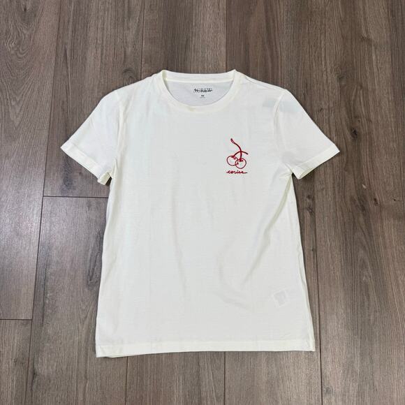 J Crew Cerish Cherie Cotton Classic Fit Graphic Tshirt US Women's XS New - Picture 2 of 6